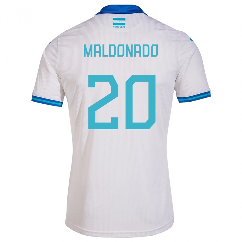 Niño Camiseta Honduras Alessandro Maldonado #20 Blanco 1ª Equipación 24-26 La Camisa Perú