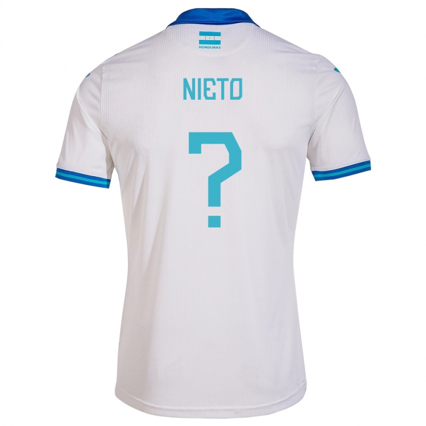 Niño Camiseta Honduras Maddeline Nieto #0 Blanco 1ª Equipación 24-26 La Camisa Perú