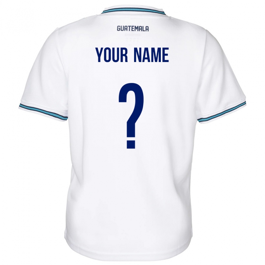 Niño Camiseta Guatemala Su Nombre #0 Blanco 1ª Equipación 24-26 La Camisa Perú