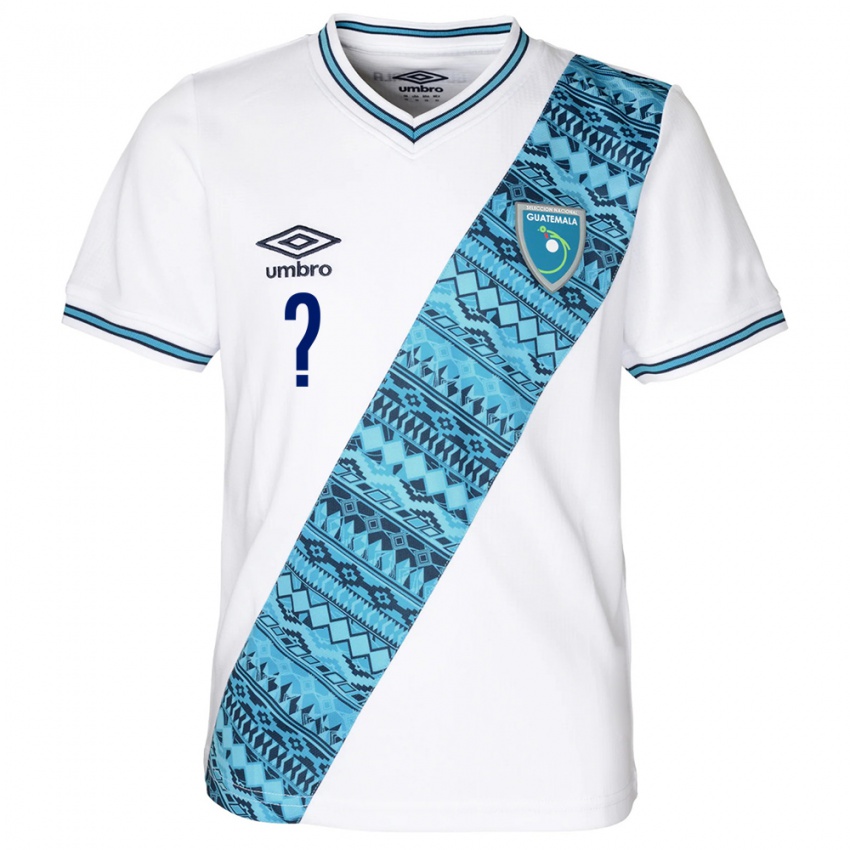 Niño Camiseta Guatemala Diego Cuque #0 Blanco 1ª Equipación 24-26 La Camisa Perú