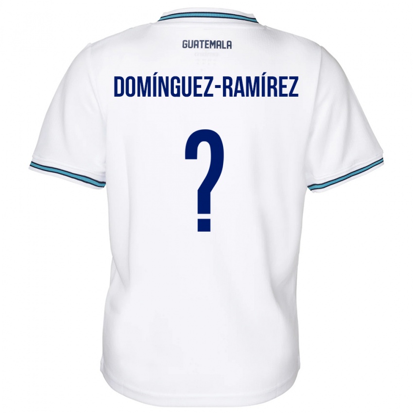 Niño Camiseta Guatemala Marco Domínguez-Ramírez #0 Blanco 1ª Equipación 24-26 La Camisa Perú