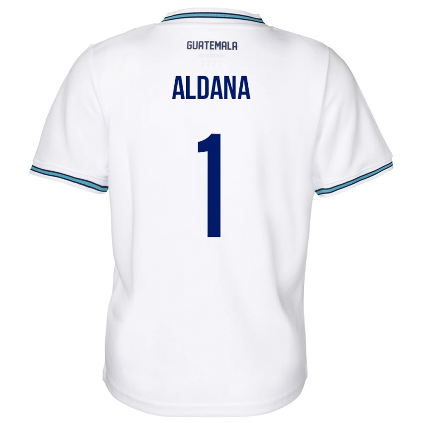 Niño Camiseta Guatemala David Aldana #1 Blanco 1ª Equipación 24-26 La Camisa Perú