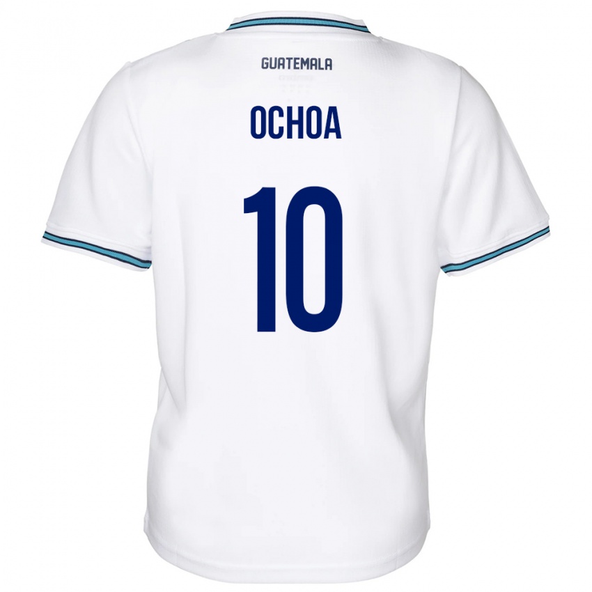 Niño Camiseta Guatemala José Ochoa #10 Blanco 1ª Equipación 24-26 La Camisa Perú