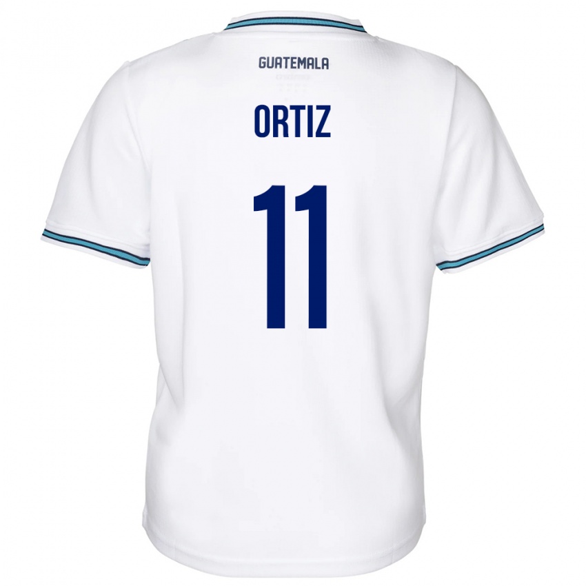 Niño Camiseta Guatemala Andersson Ortiz #11 Blanco 1ª Equipación 24-26 La Camisa Perú