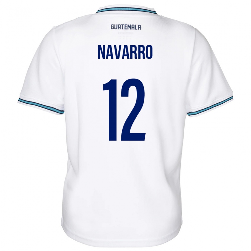 Niño Camiseta Guatemala Kenderson Navarro #12 Blanco 1ª Equipación 24-26 La Camisa Perú