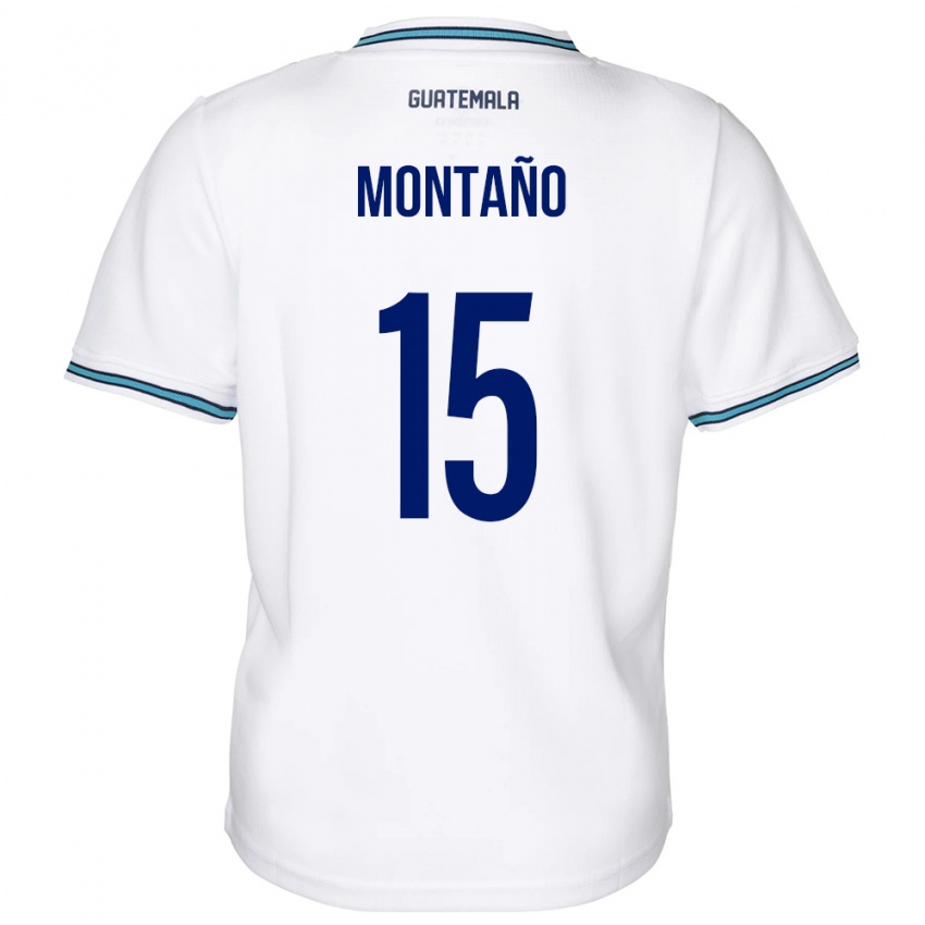 Niño Camiseta Guatemala Figo Montaño #15 Blanco 1ª Equipación 24-26 La Camisa Perú