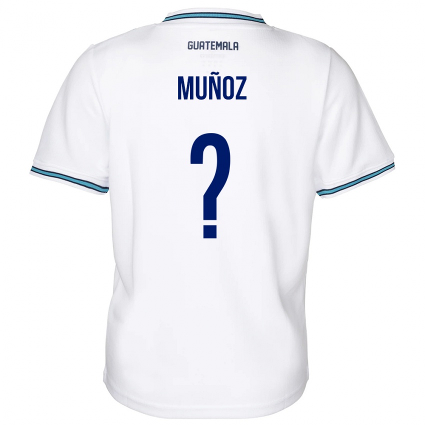 Niño Camiseta Guatemala Rudy Muñoz #0 Blanco 1ª Equipación 24-26 La Camisa Perú