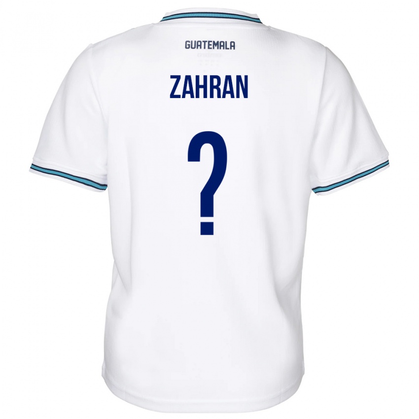 Niño Camiseta Guatemala William Zahran #0 Blanco 1ª Equipación 24-26 La Camisa Perú