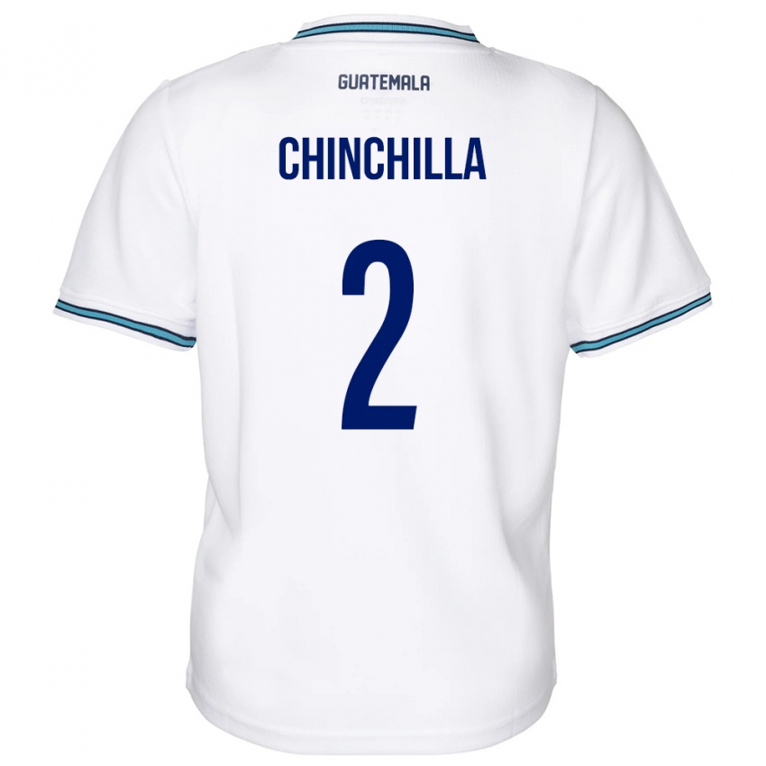 Niño Camiseta Guatemala Nicolás Chinchilla #2 Blanco 1ª Equipación 24-26 La Camisa Perú