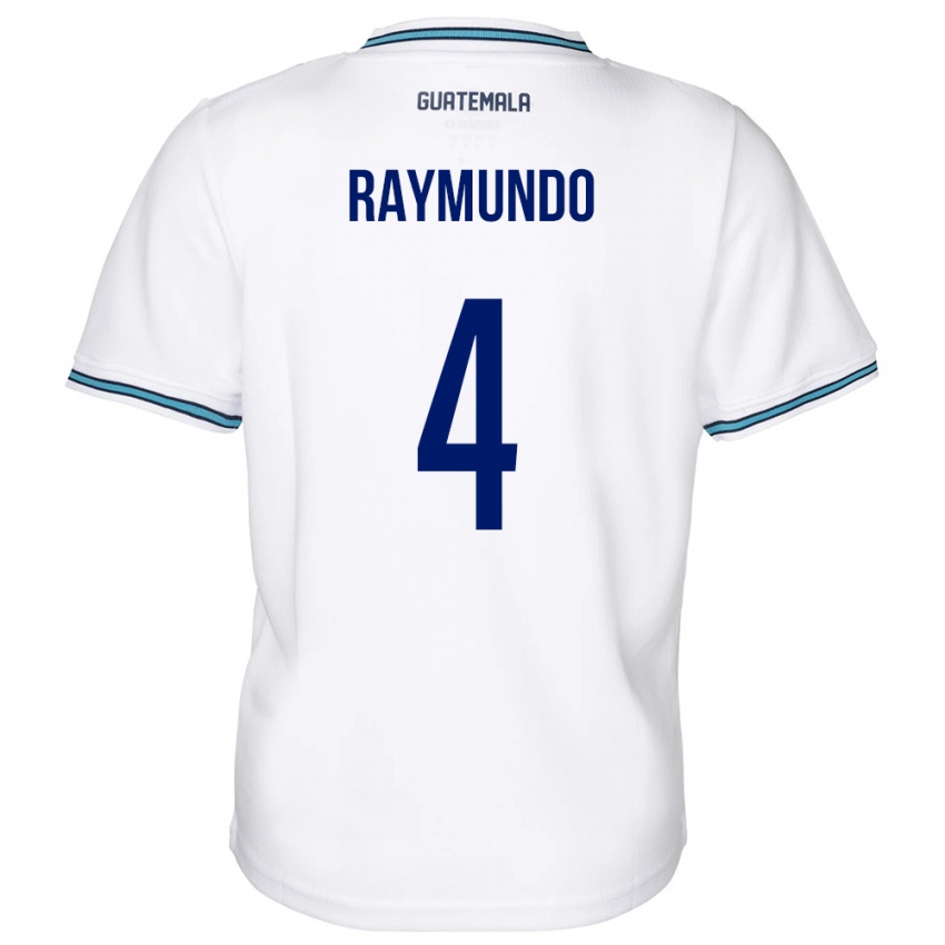 Niño Camiseta Guatemala Cristopher Raymundo #4 Blanco 1ª Equipación 24-26 La Camisa Perú