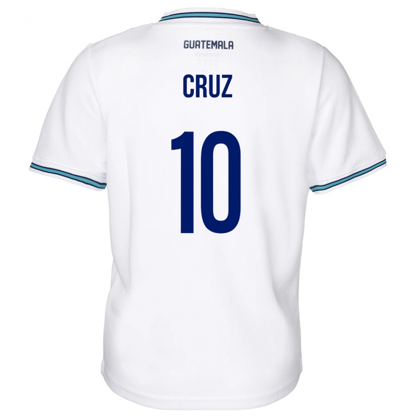 Niño Camiseta Guatemala Axel De La Cruz #10 Blanco 1ª Equipación 24-26 La Camisa Perú