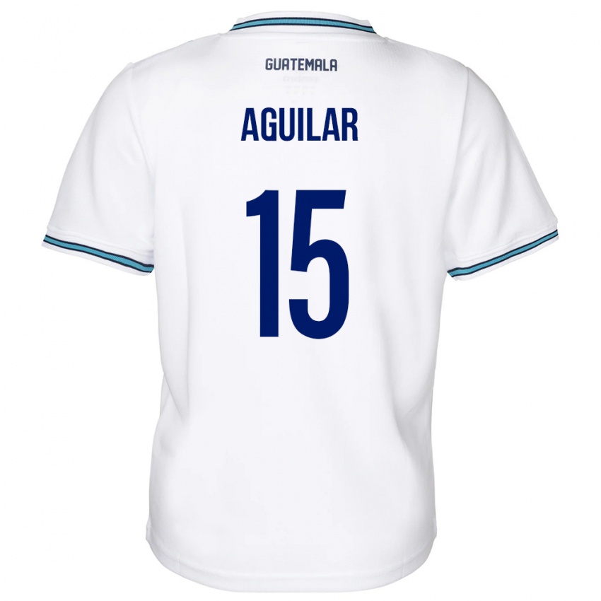 Niño Camiseta Guatemala Carlos Aguilar #15 Blanco 1ª Equipación 24-26 La Camisa Perú