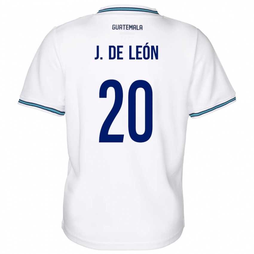 Niño Camiseta Guatemala Jorge De León #20 Blanco 1ª Equipación 24-26 La Camisa Perú