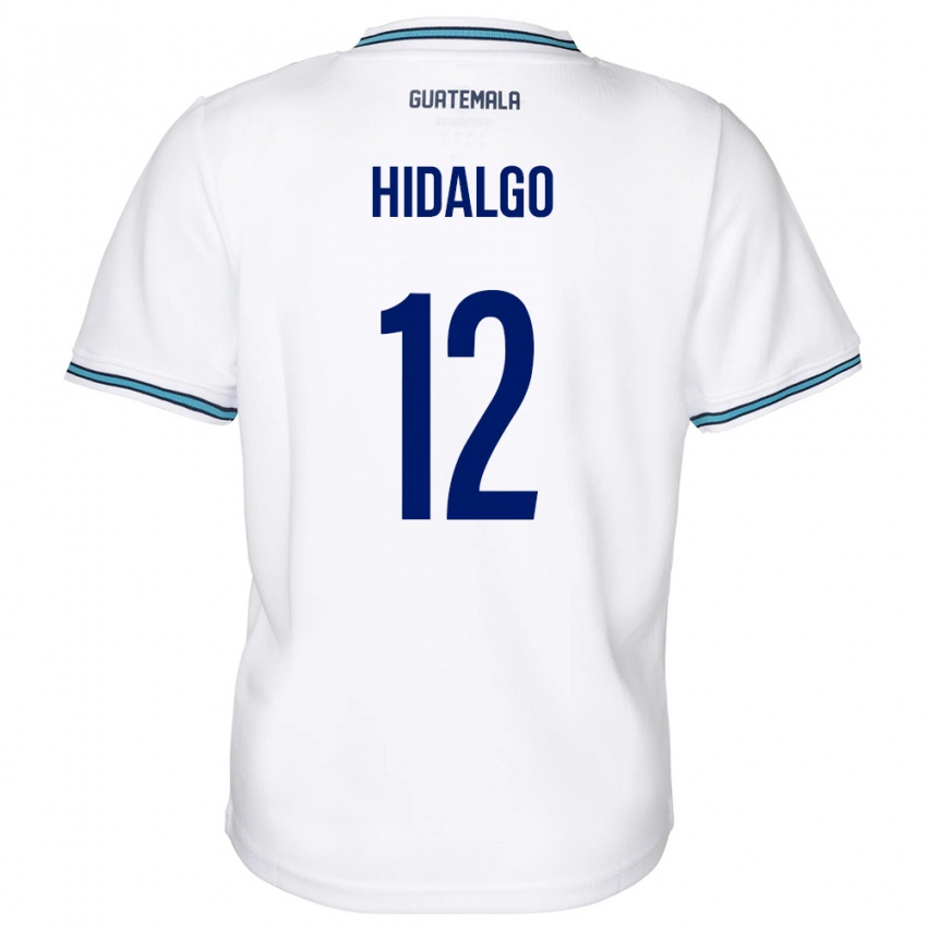 Niño Camiseta Guatemala Angie Hidalgo #12 Blanco 1ª Equipación 24-26 La Camisa Perú