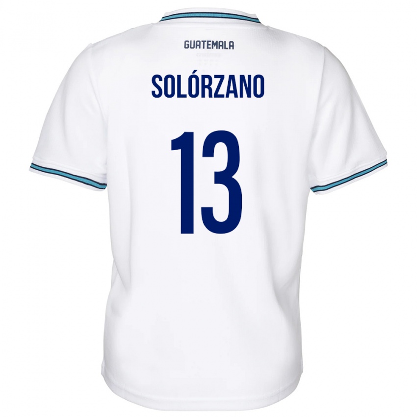 Niño Camiseta Guatemala Aisha Solórzano #13 Blanco 1ª Equipación 24-26 La Camisa Perú