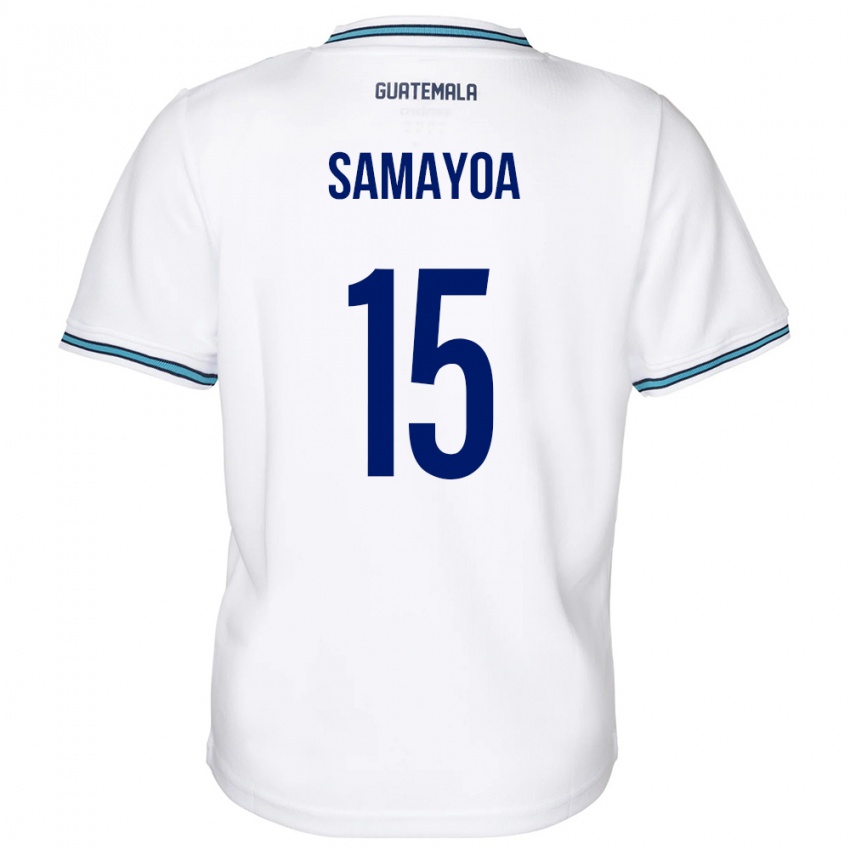 Niño Camiseta Guatemala Giselle Samayoa #15 Blanco 1ª Equipación 24-26 La Camisa Perú