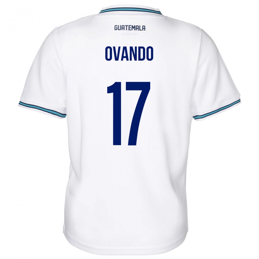 Niño Camiseta Guatemala Sandra Ovando #17 Blanco 1ª Equipación 24-26 La Camisa Perú