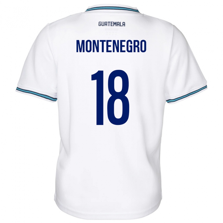 Niño Camiseta Guatemala Vivian Montenegro #18 Blanco 1ª Equipación 24-26 La Camisa Perú