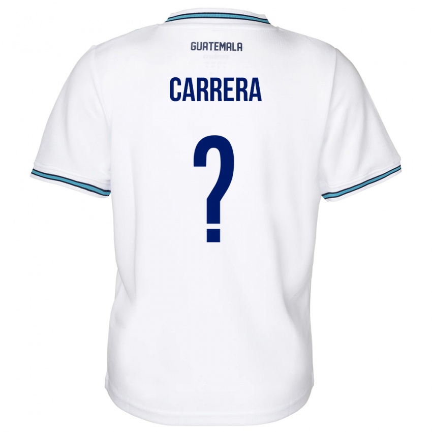 Niño Camiseta Guatemala Naydelin Carrera #0 Blanco 1ª Equipación 24-26 La Camisa Perú