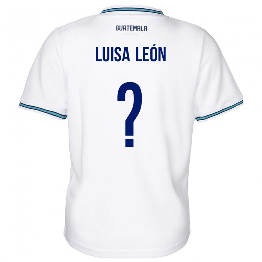 Niño Camiseta Guatemala Luisa León #0 Blanco 1ª Equipación 24-26 La Camisa Perú