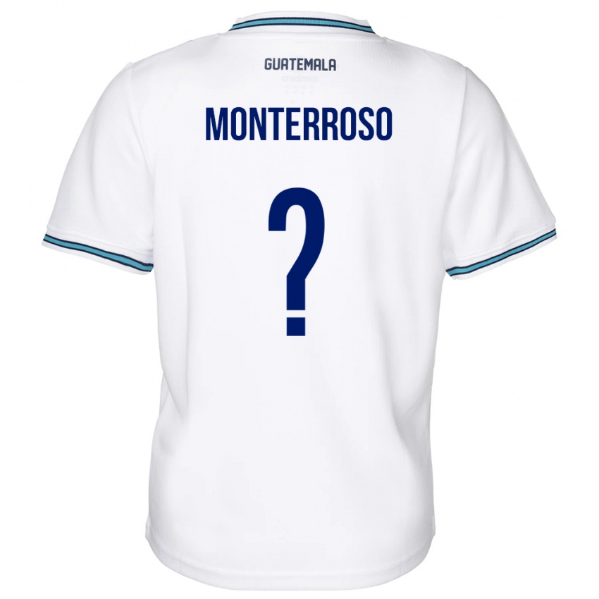 Niño Camiseta Guatemala María Monterroso #0 Blanco 1ª Equipación 24-26 La Camisa Perú