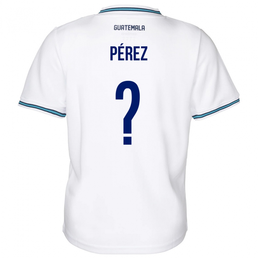 Niño Camiseta Guatemala Mary Pérez #0 Blanco 1ª Equipación 24-26 La Camisa Perú