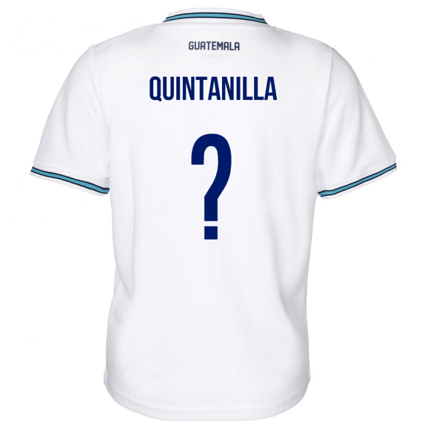 Niño Camiseta Guatemala Anayelli Quintanilla #0 Blanco 1ª Equipación 24-26 La Camisa Perú