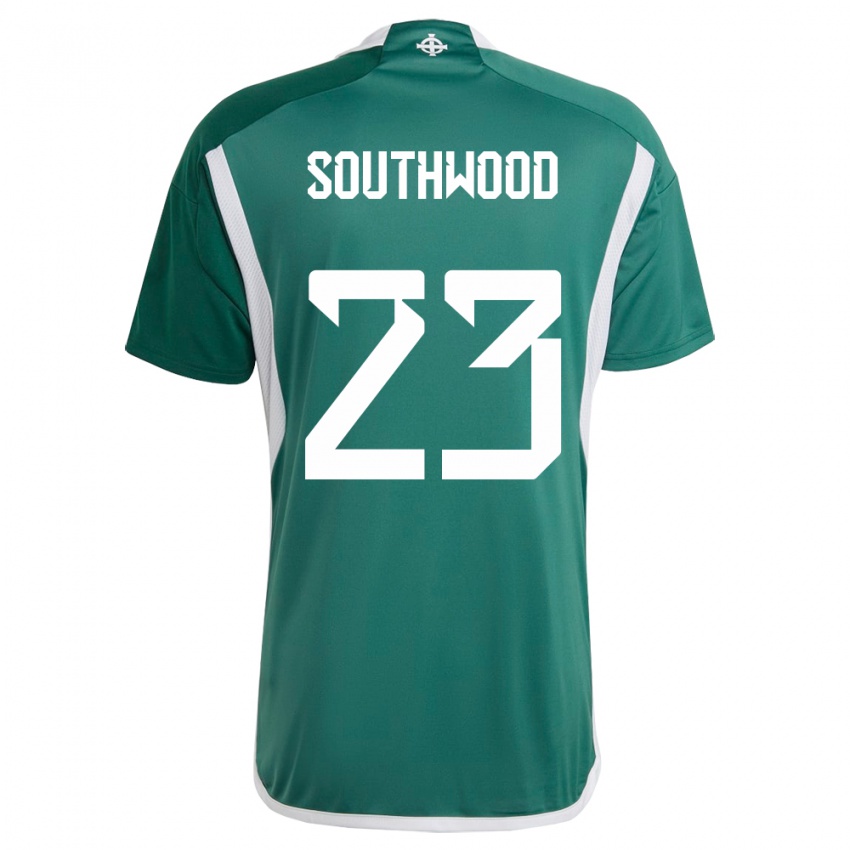 Niño Camiseta Irlanda Del Norte Luke Southwood #23 Verde 1ª Equipación 24-26 La Camisa Perú