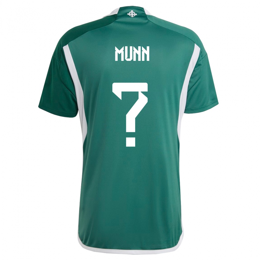 Niño Camiseta Irlanda Del Norte Mason Munn #0 Verde 1ª Equipación 24-26 La Camisa Perú