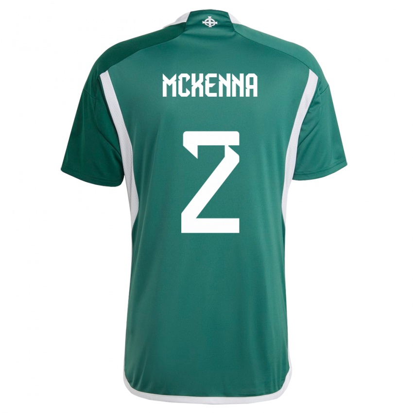 Niño Camiseta Irlanda Del Norte Rebecca Mckenna #2 Verde 1ª Equipación 24-26 La Camisa Perú