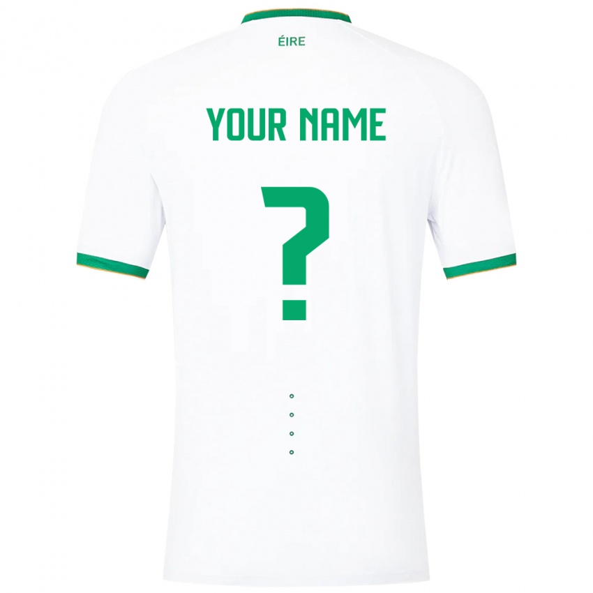Niño Camiseta Irlanda Su Nombre #0 Blanco 2ª Equipación 24-26 La Camisa Perú