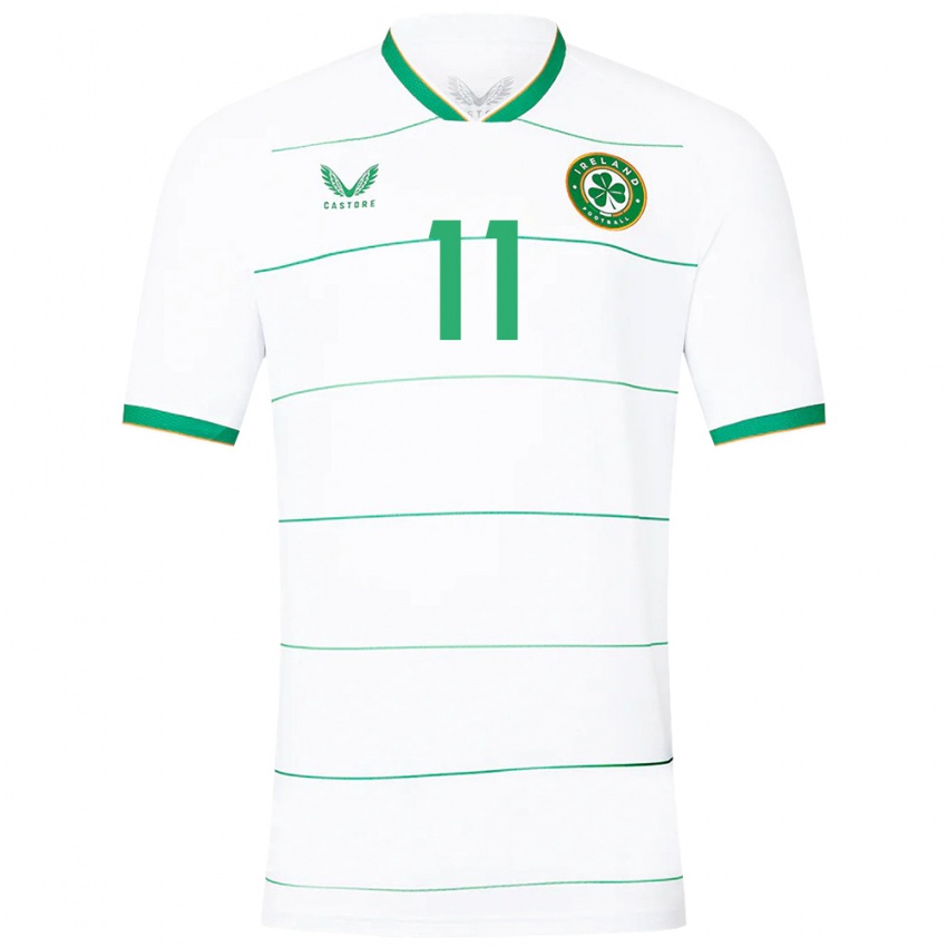 Niño Camiseta Irlanda James Mcclean #11 Blanco 2ª Equipación 24-26 La Camisa Perú