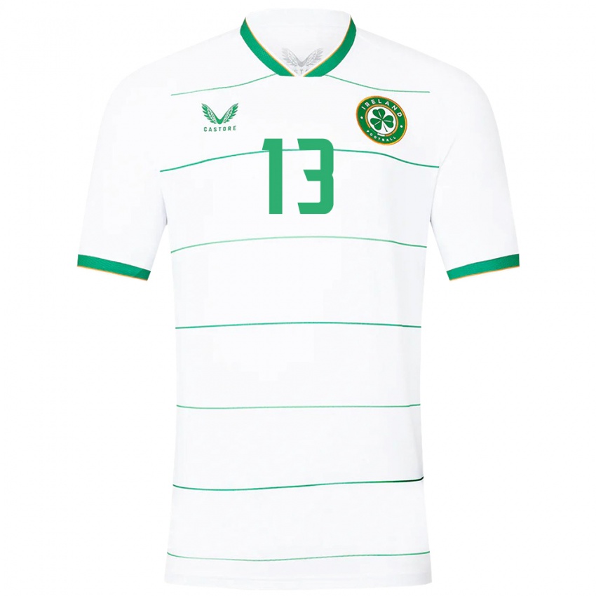 Niño Camiseta Irlanda Mark Sykes #13 Blanco 2ª Equipación 24-26 La Camisa Perú