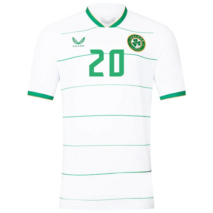 Niño Camiseta Irlanda Marissa Sheva #20 Blanco 2ª Equipación 24-26 La Camisa Perú