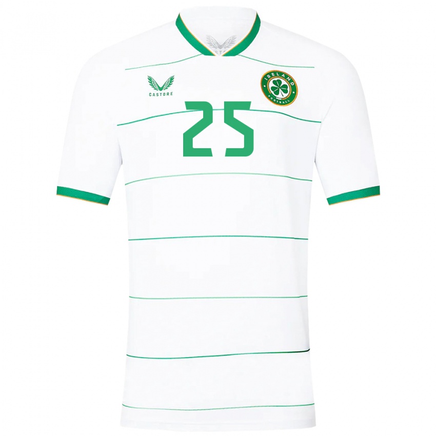 Niño Camiseta Irlanda Aoife Mannion #25 Blanco 2ª Equipación 24-26 La Camisa Perú