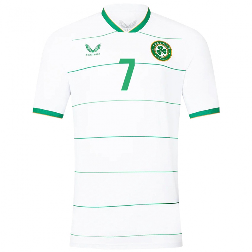 Niño Camiseta Irlanda Tom Bloxham #7 Blanco 2ª Equipación 24-26 La Camisa Perú