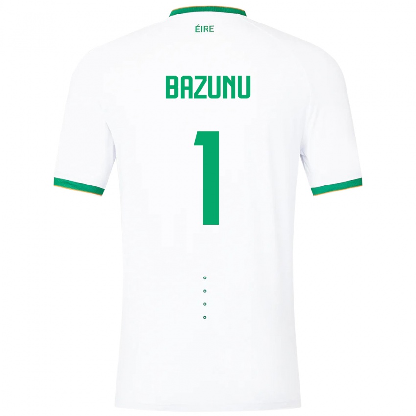 Niño Camiseta Irlanda Gavin Bazunu #1 Blanco 2ª Equipación 24-26 La Camisa Perú