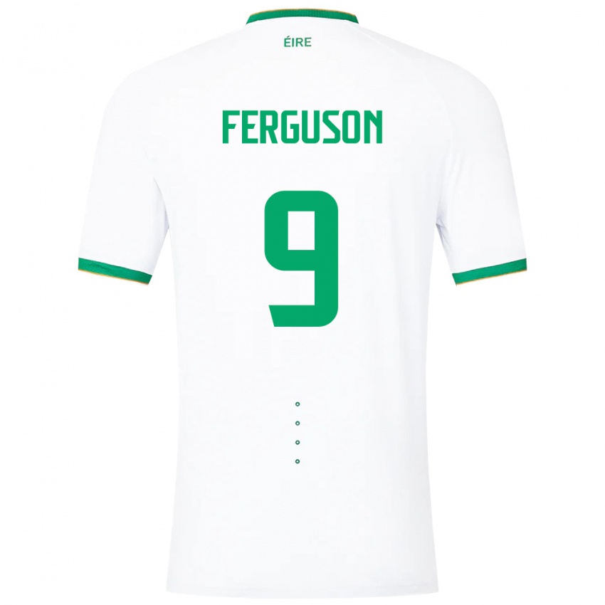 Niño Camiseta Irlanda Evan Ferguson #9 Blanco 2ª Equipación 24-26 La Camisa Perú