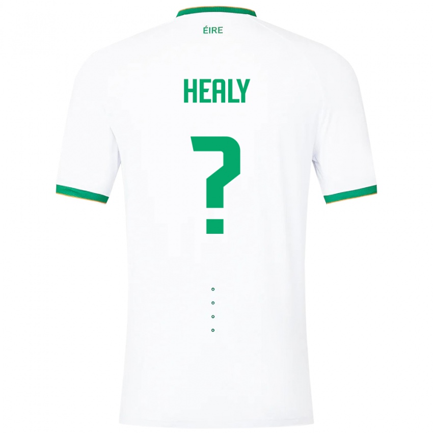 Niño Camiseta Irlanda Matthew Healy #0 Blanco 2ª Equipación 24-26 La Camisa Perú