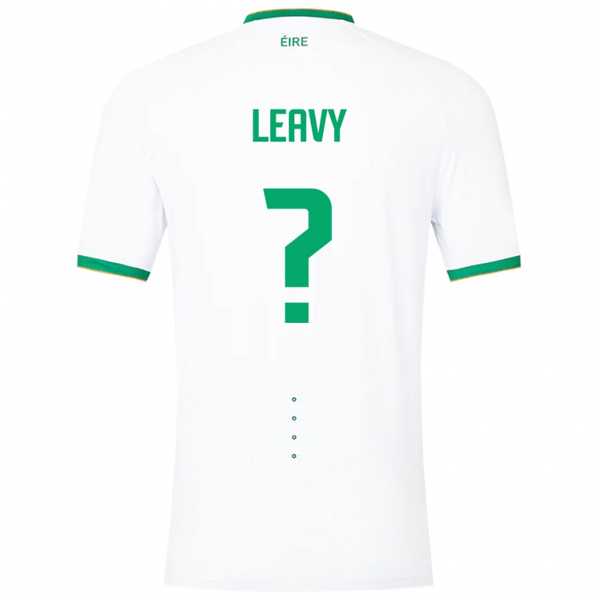 Niño Camiseta Irlanda Kian Leavy #0 Blanco 2ª Equipación 24-26 La Camisa Perú