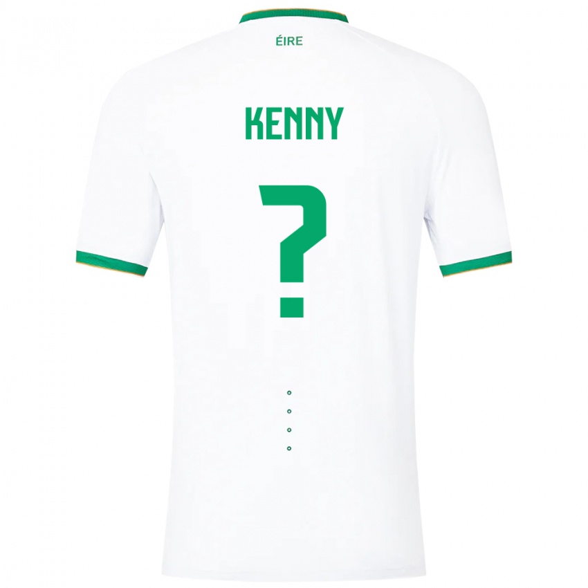 Niño Camiseta Irlanda Johnny Kenny #0 Blanco 2ª Equipación 24-26 La Camisa Perú