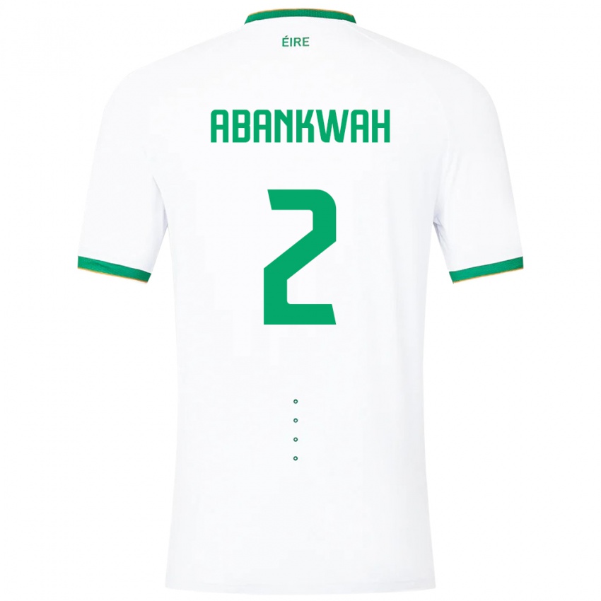 Niño Camiseta Irlanda James Abankwah #2 Blanco 2ª Equipación 24-26 La Camisa Perú