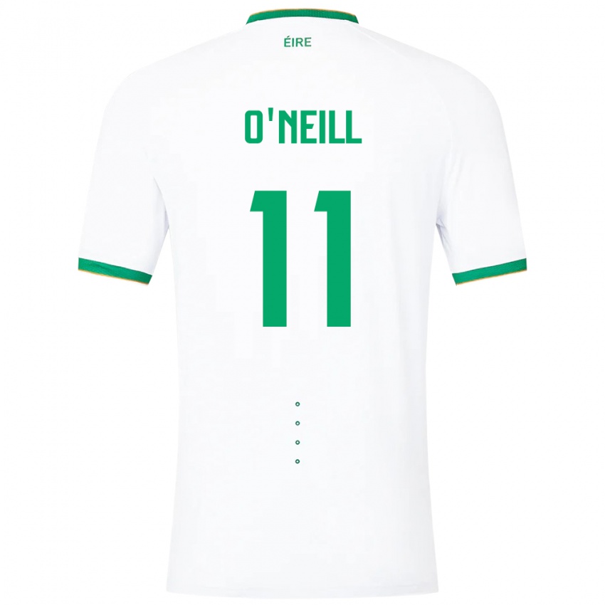 Niño Camiseta Irlanda Ollie O'neill #11 Blanco 2ª Equipación 24-26 La Camisa Perú