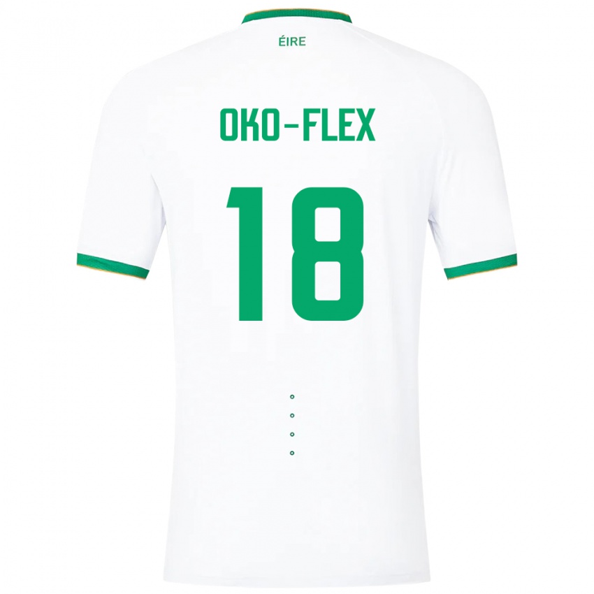 Niño Camiseta Irlanda Armstrong Oko-Flex #18 Blanco 2ª Equipación 24-26 La Camisa Perú