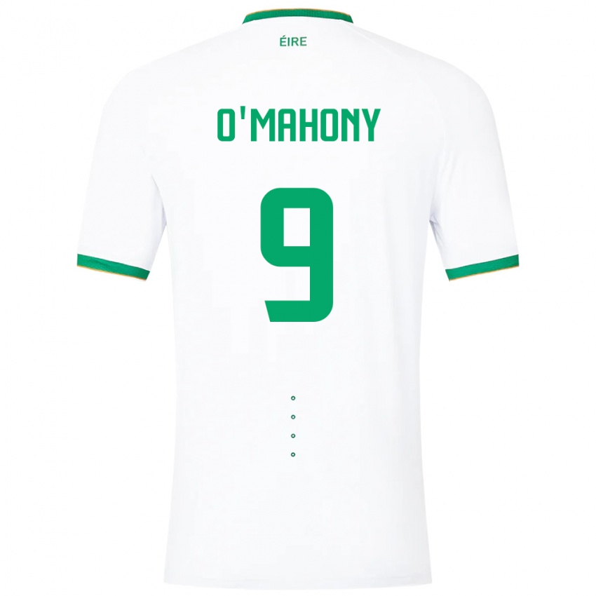 Niño Camiseta Irlanda Mark O'mahony #9 Blanco 2ª Equipación 24-26 La Camisa Perú