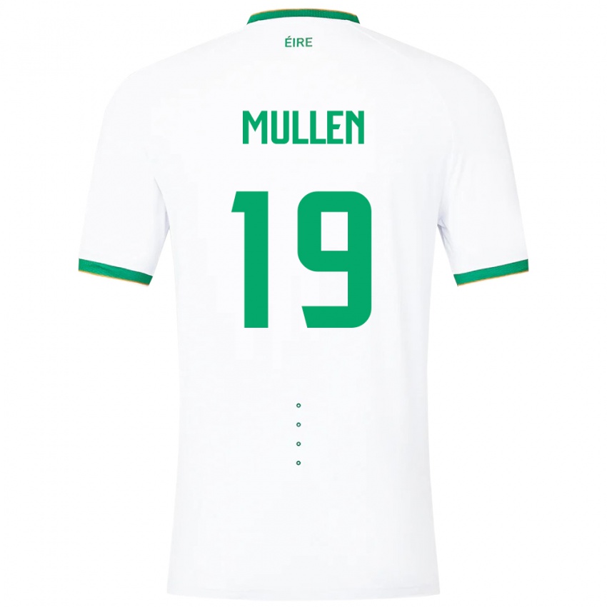 Niño Camiseta Irlanda Senan Mullen #19 Blanco 2ª Equipación 24-26 La Camisa Perú