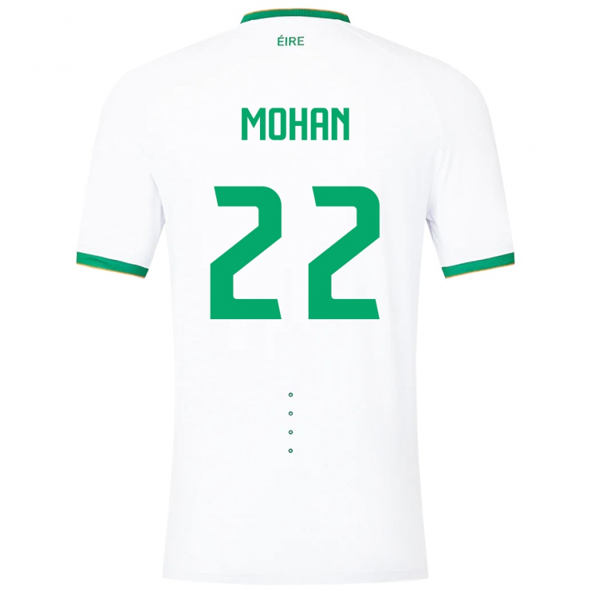 Niño Camiseta Irlanda Stephen Mohan #22 Blanco 2ª Equipación 24-26 La Camisa Perú