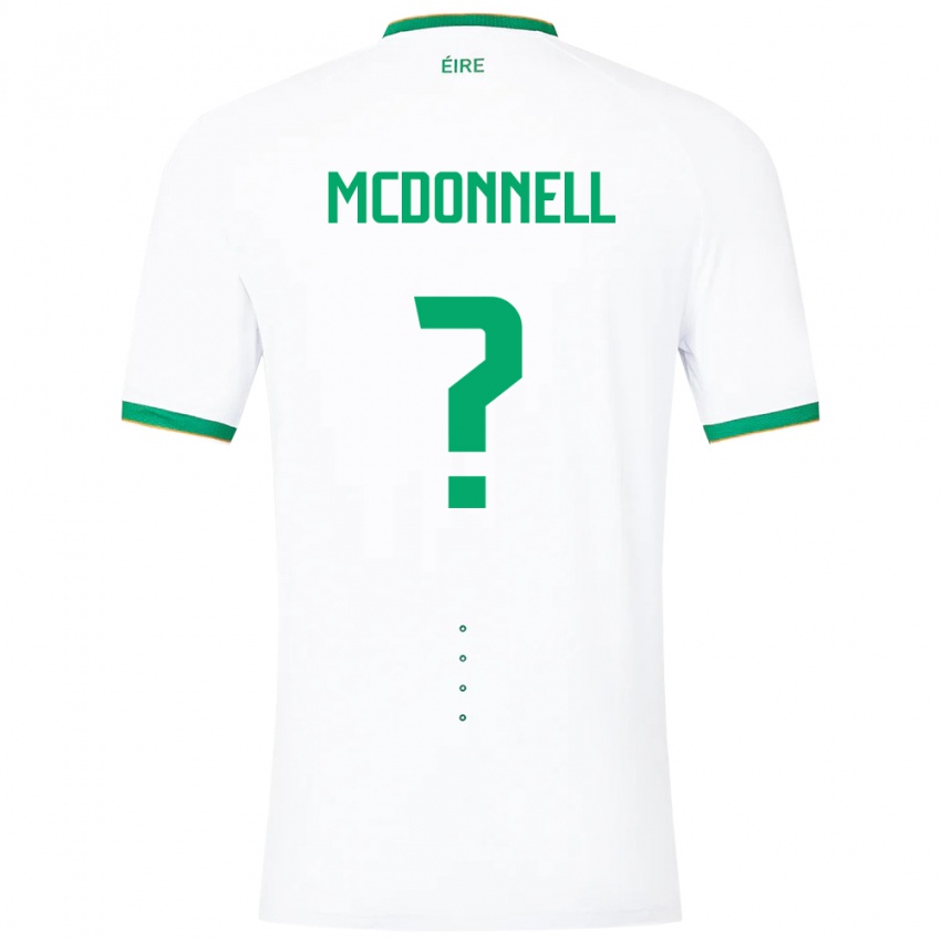 Niño Camiseta Irlanda Grady Mcdonnell #0 Blanco 2ª Equipación 24-26 La Camisa Perú