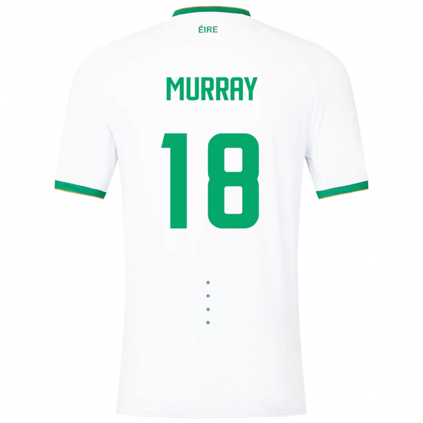 Niño Camiseta Irlanda Matthew Murray #18 Blanco 2ª Equipación 24-26 La Camisa Perú