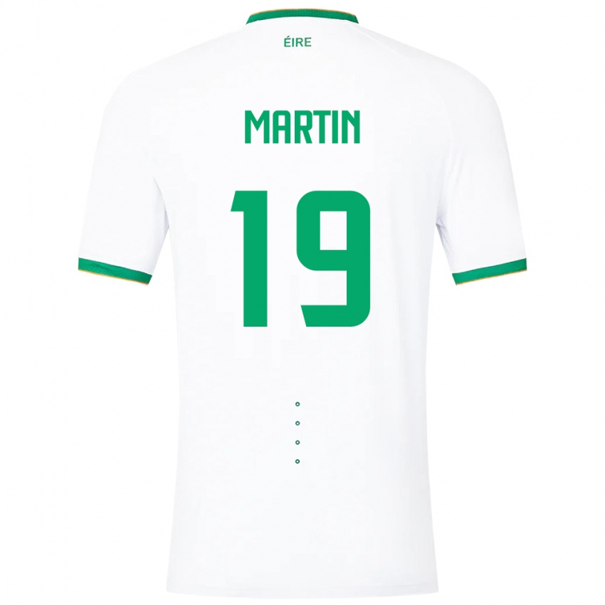 Niño Camiseta Irlanda William Martin #19 Blanco 2ª Equipación 24-26 La Camisa Perú